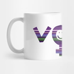 Women Vote Lavender Stripes Mug